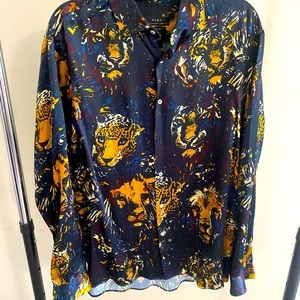Sz XL - multi color - long sleeve dress shirt